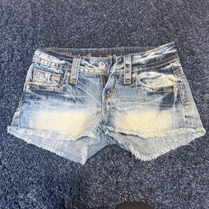 Rock Revival Faded Blue Jean Shorts
